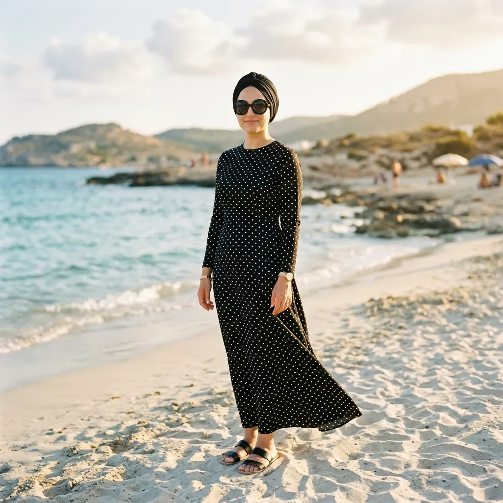 Burkini Méditerranée · Noir · M